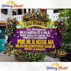 Bunga Papan Duka Cita Ukuran Besar Bintang Florist Sidoarjo