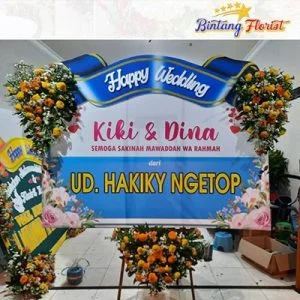 Bunga Papan Wedding Bintang Florist Mojokerto