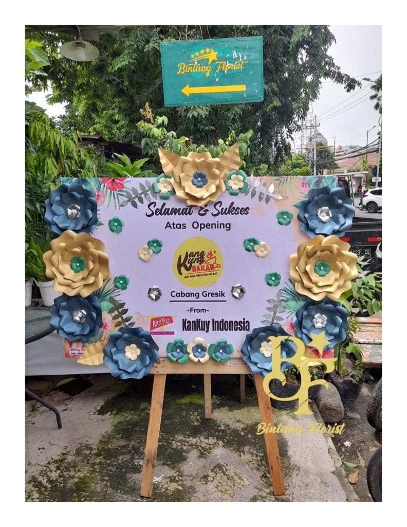 papan bunga kertas